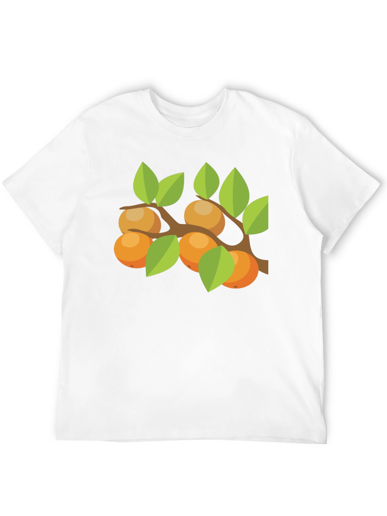 Orange Branch Graphic Tee - Casual Comfort