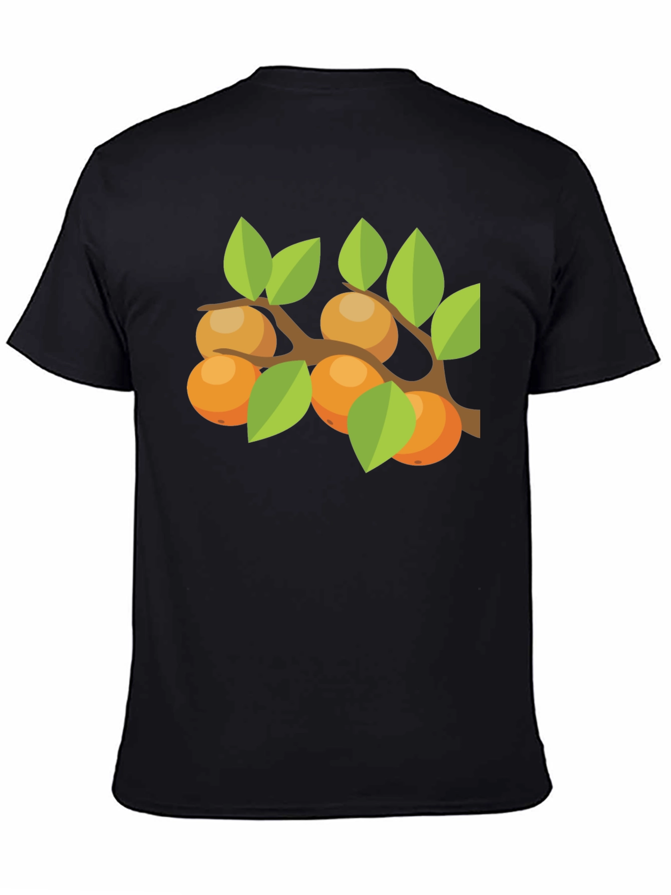 Orange Branch Graphic Tee - Casual Comfort