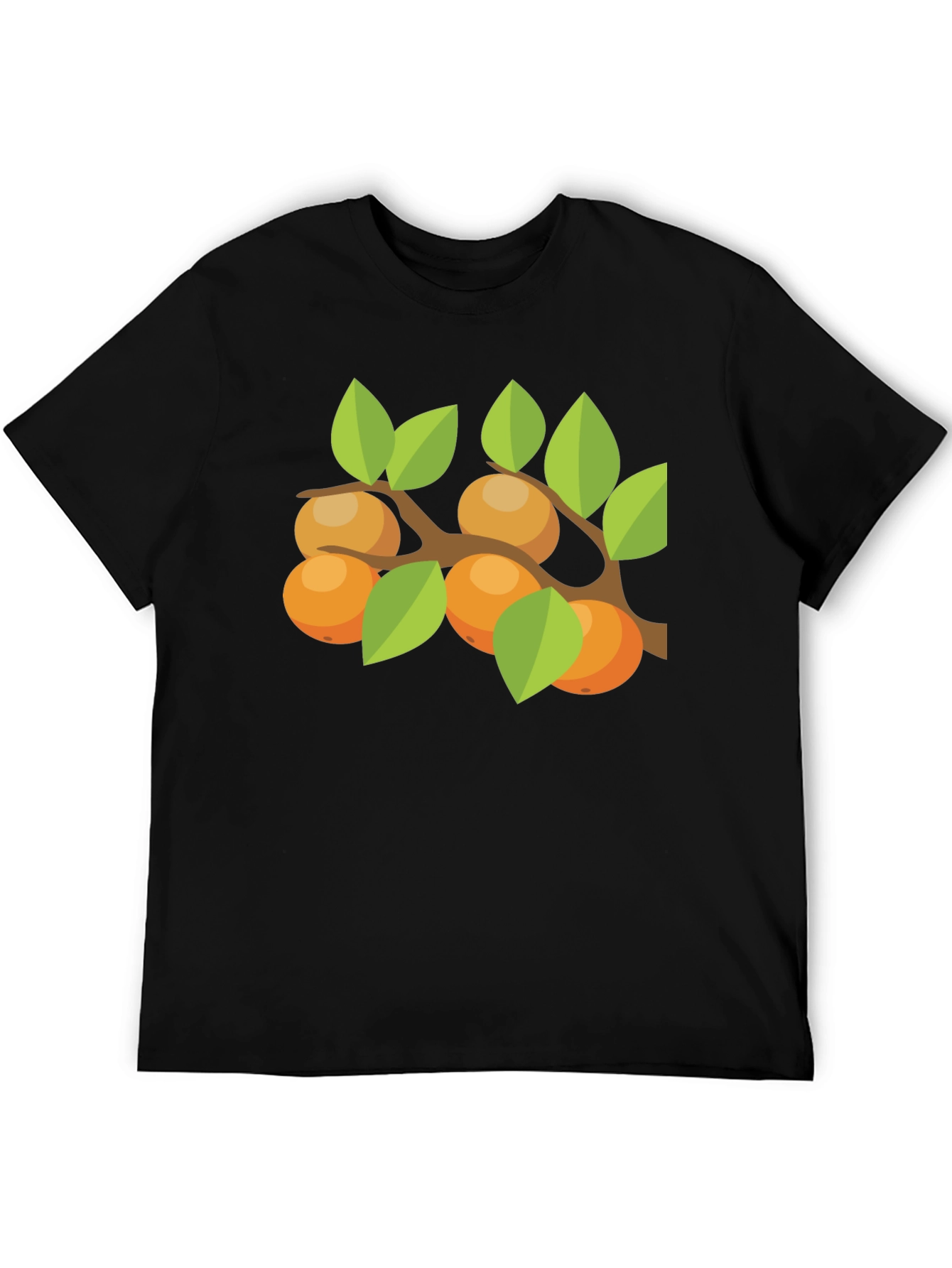 Orange Branch Graphic Tee - Casual Comfort