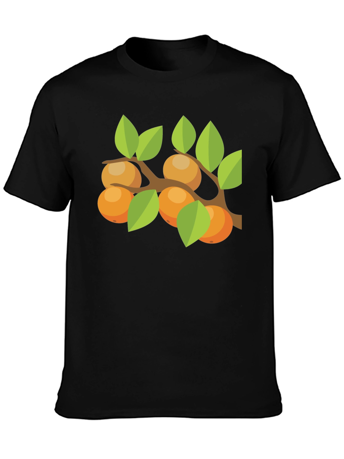 Orange Branch Graphic Tee - Casual Comfort
