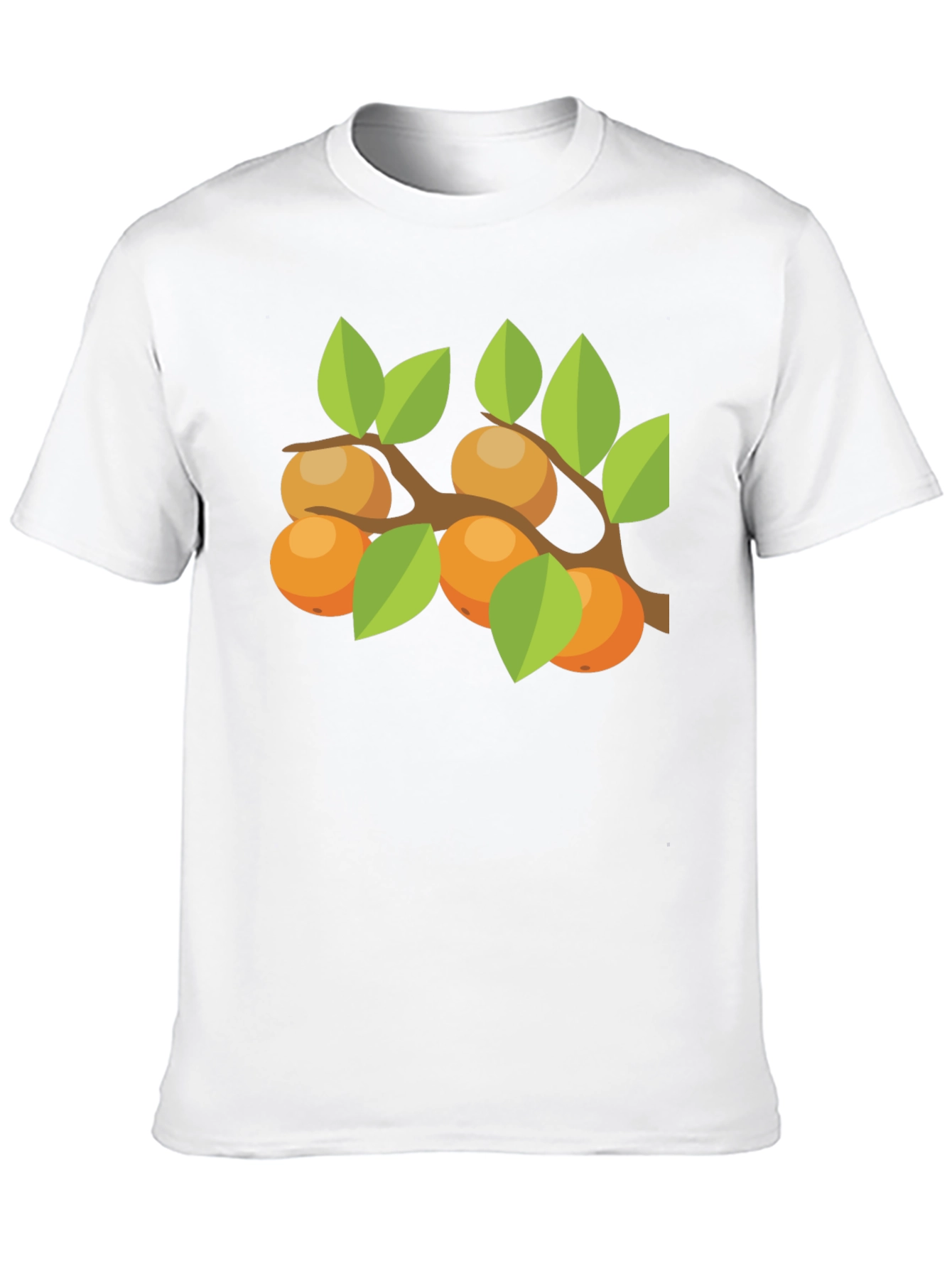 Orange Branch Graphic Tee - Casual Comfort