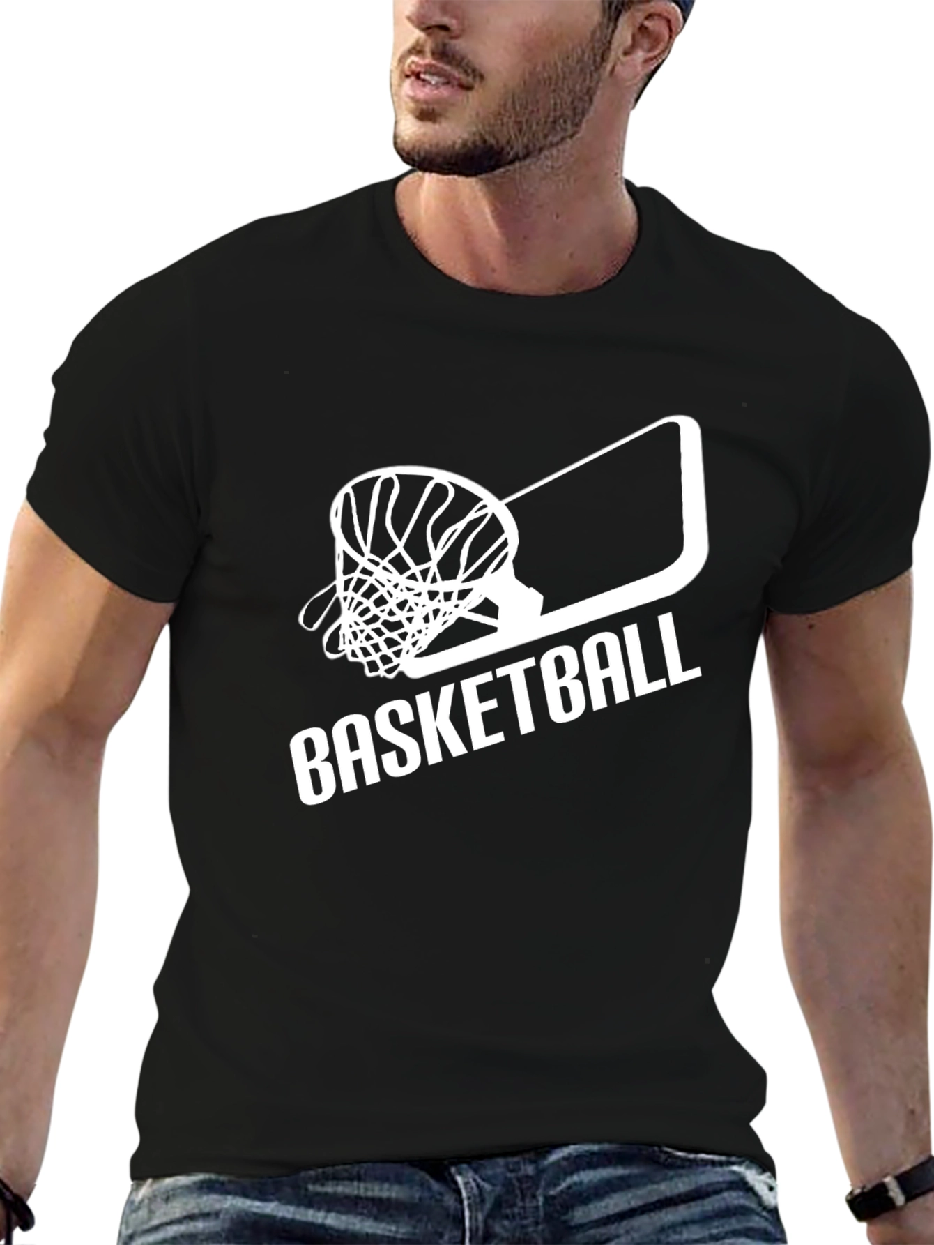Basketball Graphic Tee - Classic Black T-Shirt