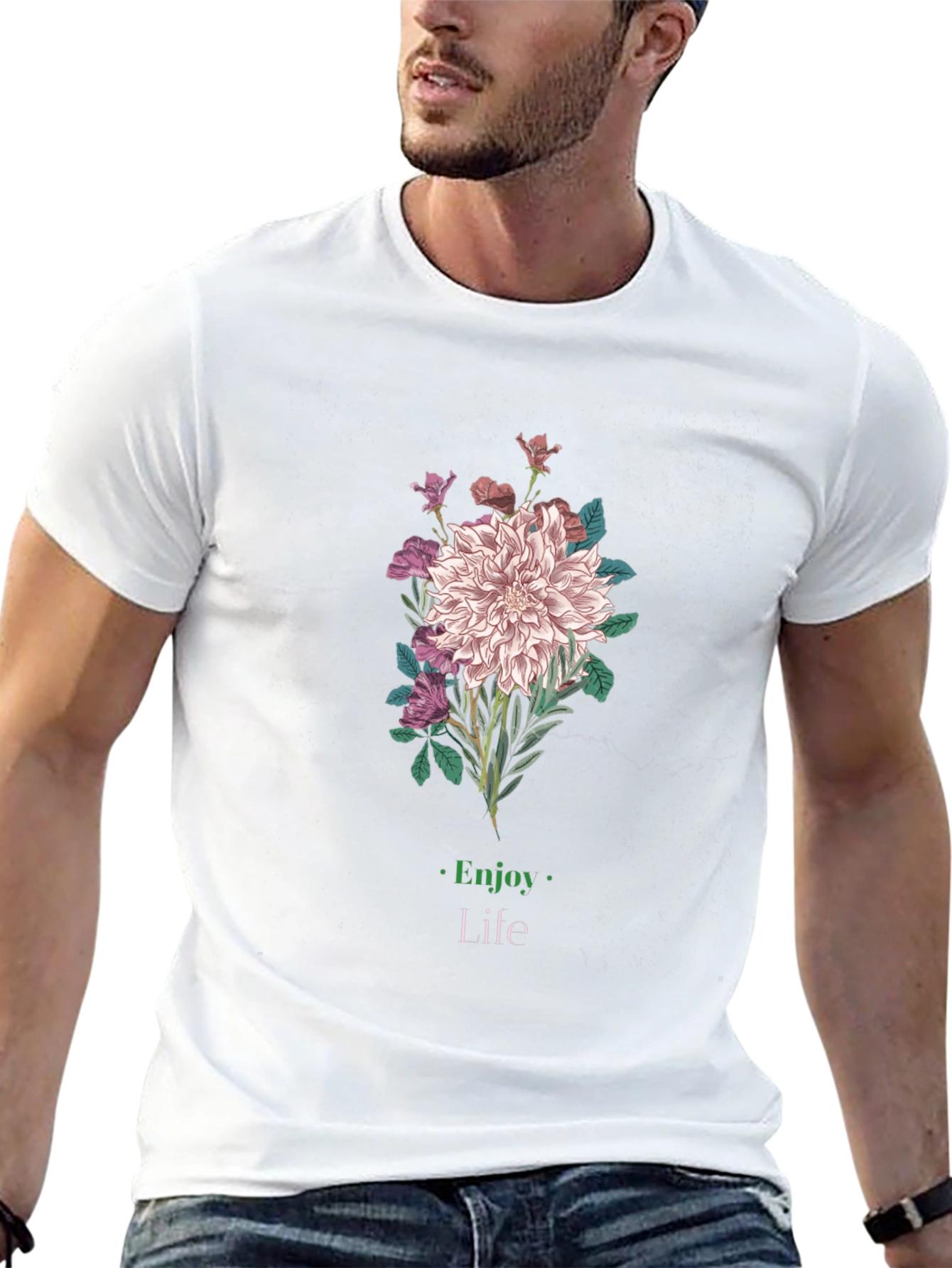 Floral Graphic Tee - Enjoy Life in Style