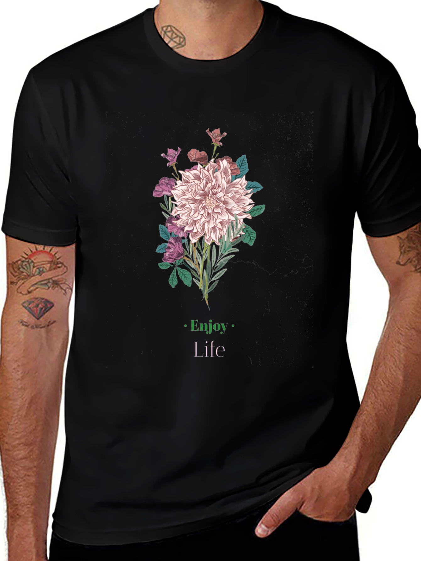 Floral Graphic Tee - Enjoy Life in Style
