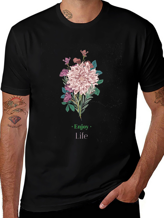Floral Graphic Tee - Enjoy Life in Style