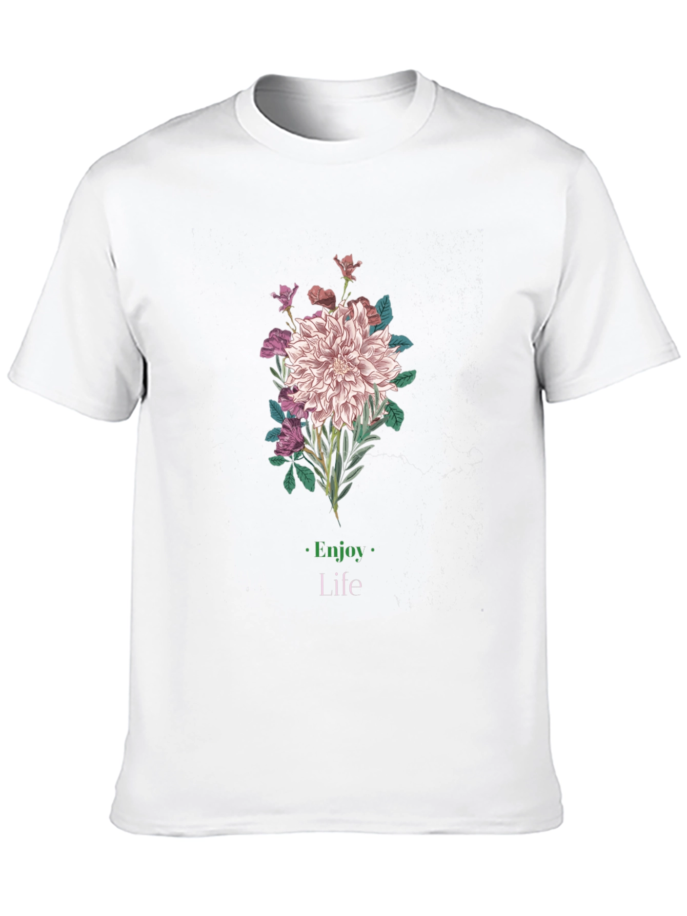 Floral Graphic Tee - Enjoy Life in Style