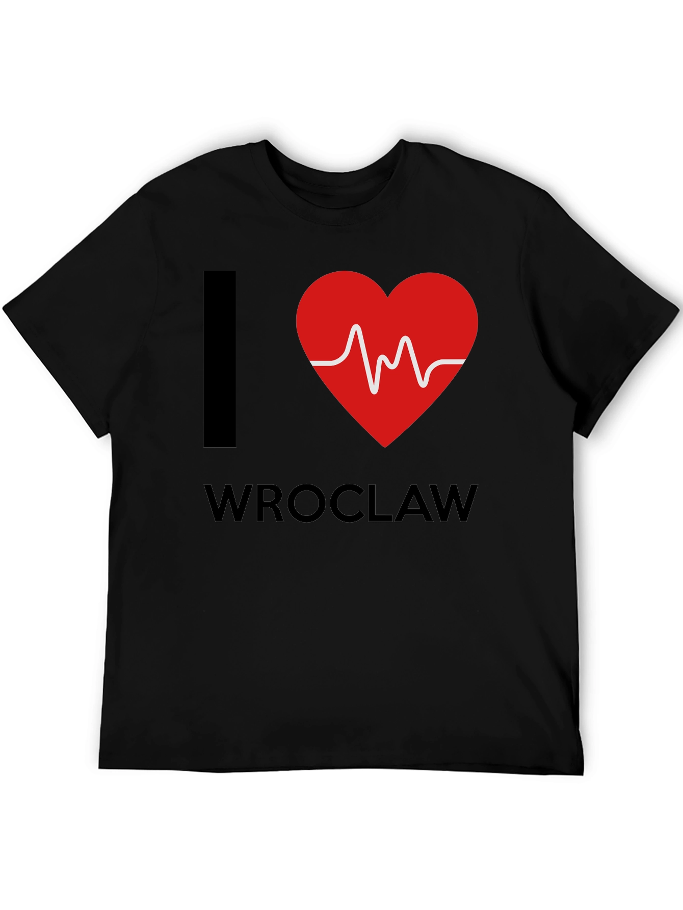 I Love Wroclaw Heartbeat T-Shirt