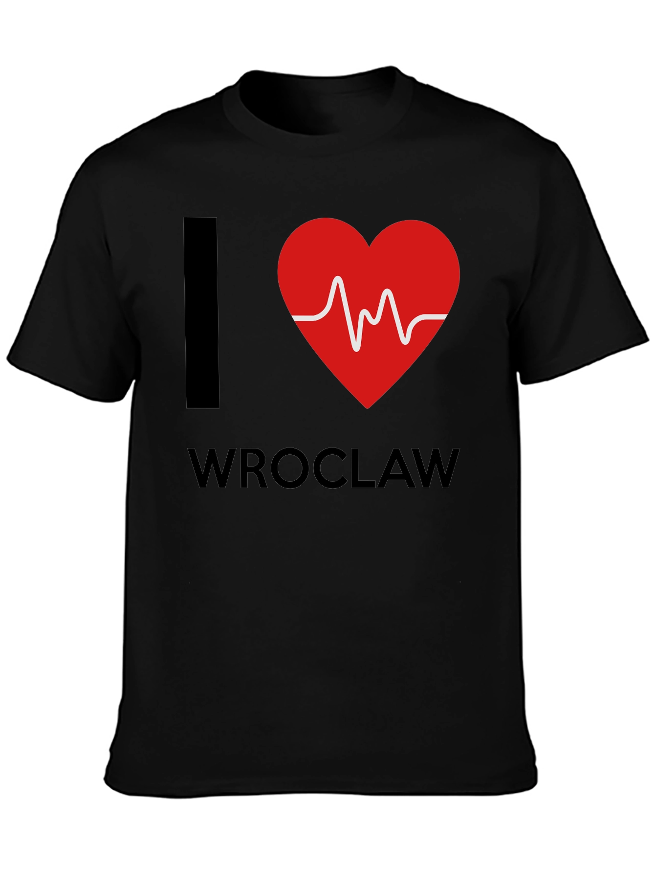 I Love Wroclaw Heartbeat T-Shirt