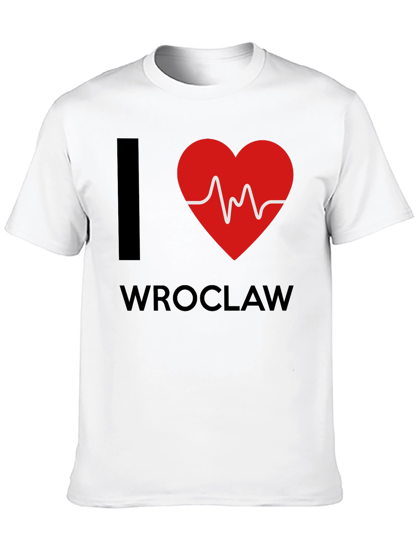 I Love Wroclaw Heartbeat T-Shirt