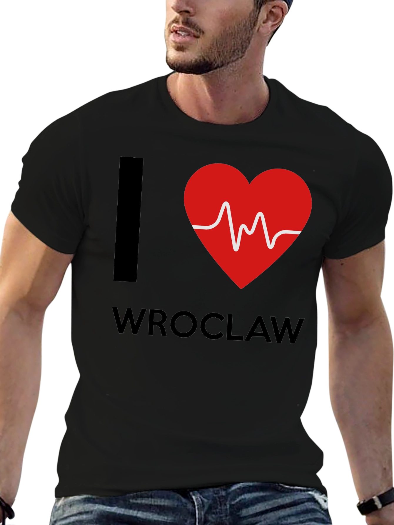 I Love Wroclaw Heartbeat T-Shirt