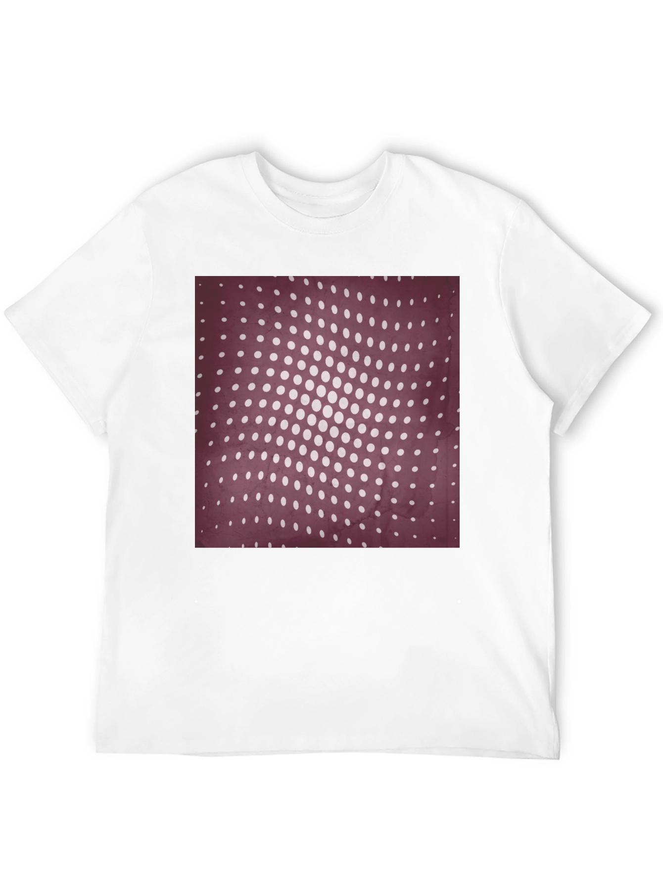 Retro Dot Pattern Black T-Shirt