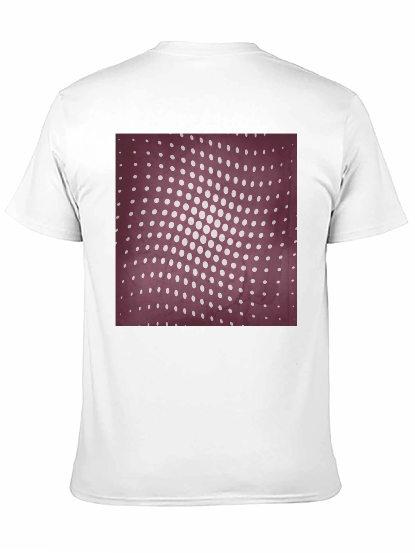 Retro Dot Pattern Black T-Shirt