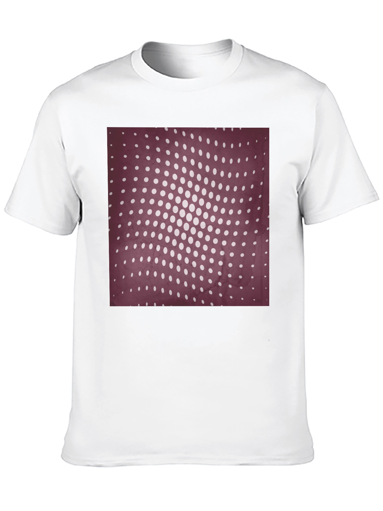 Retro Dot Pattern Black T-Shirt