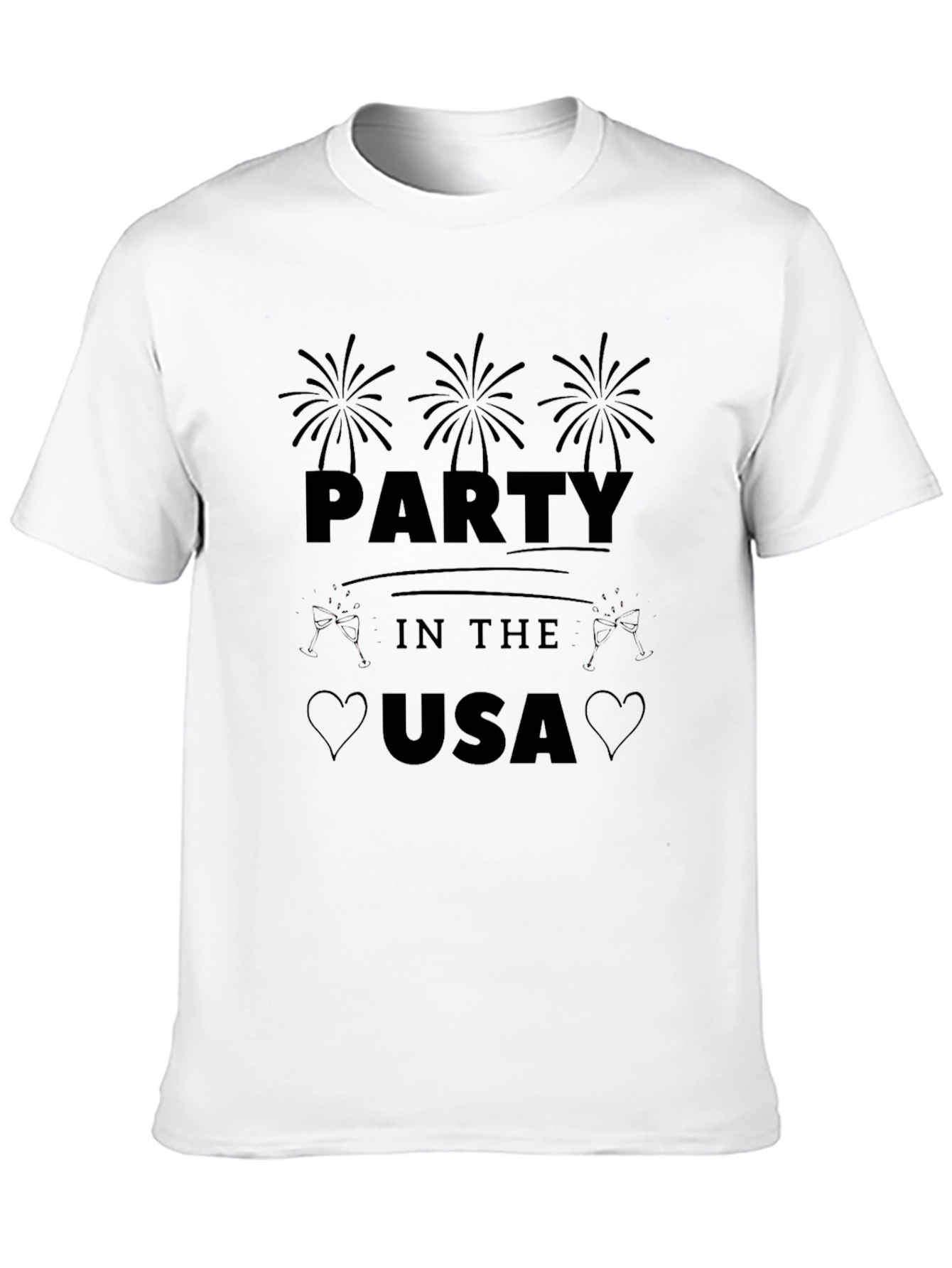 Party in the USA Black T-Shirt