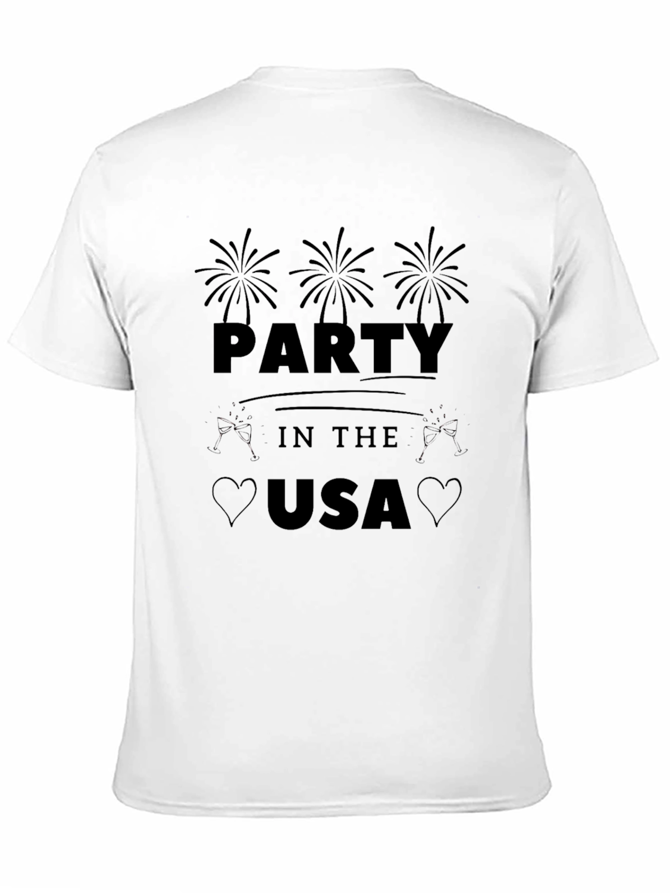 Party in the USA Black T-Shirt