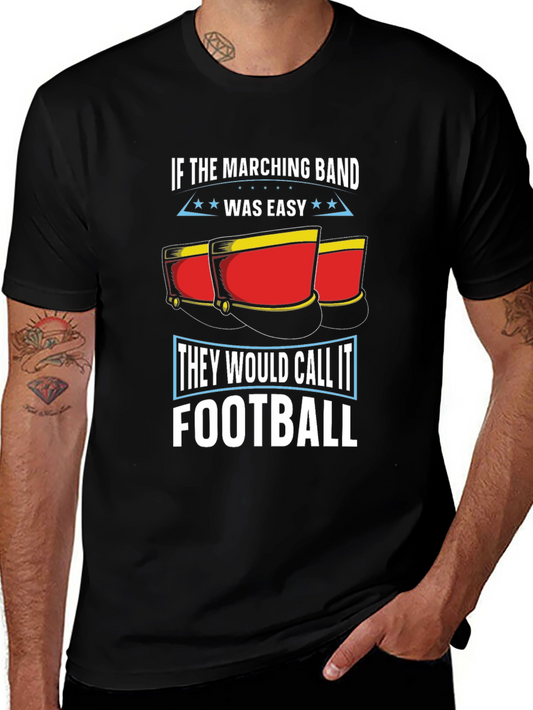 Marching Band Football T-Shirt