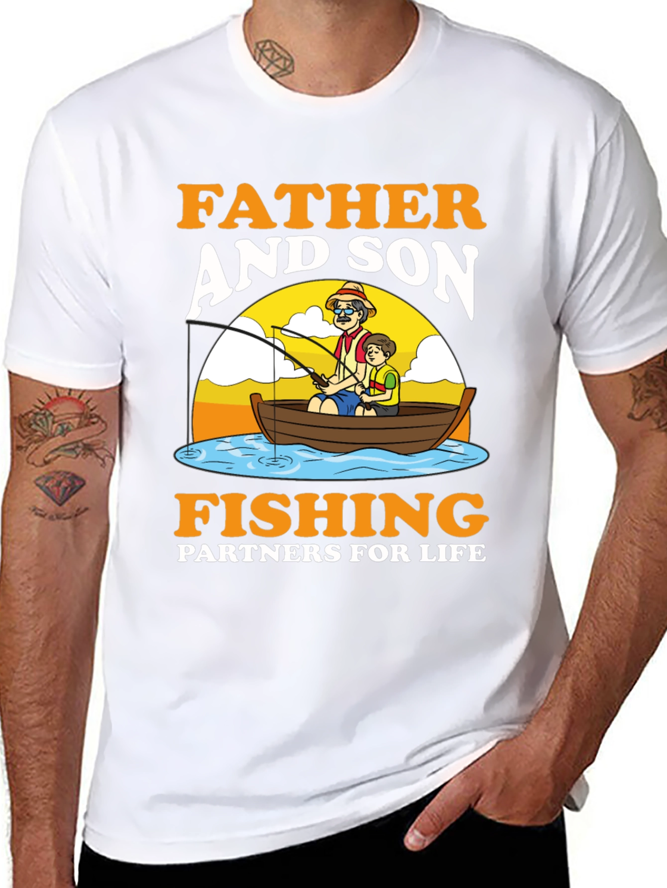 Father and Son Fishing Partners T-Shirt