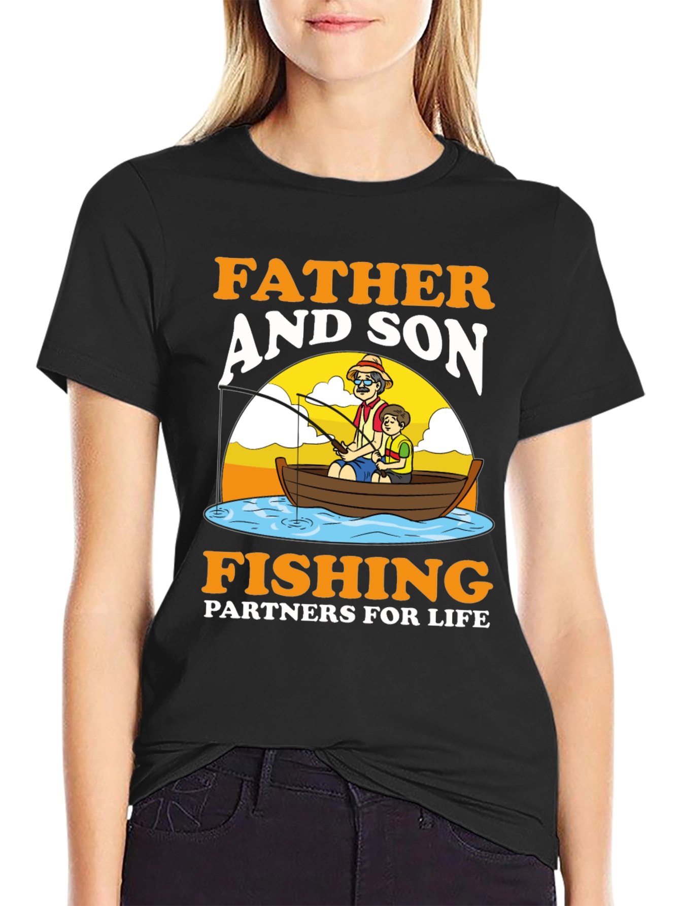 Father and Son Fishing Partners T-Shirt