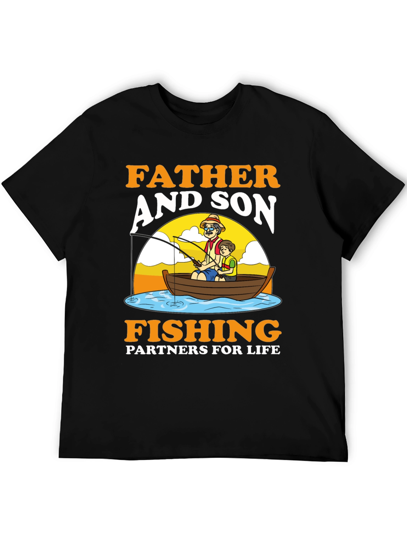 Father and Son Fishing Partners T-Shirt