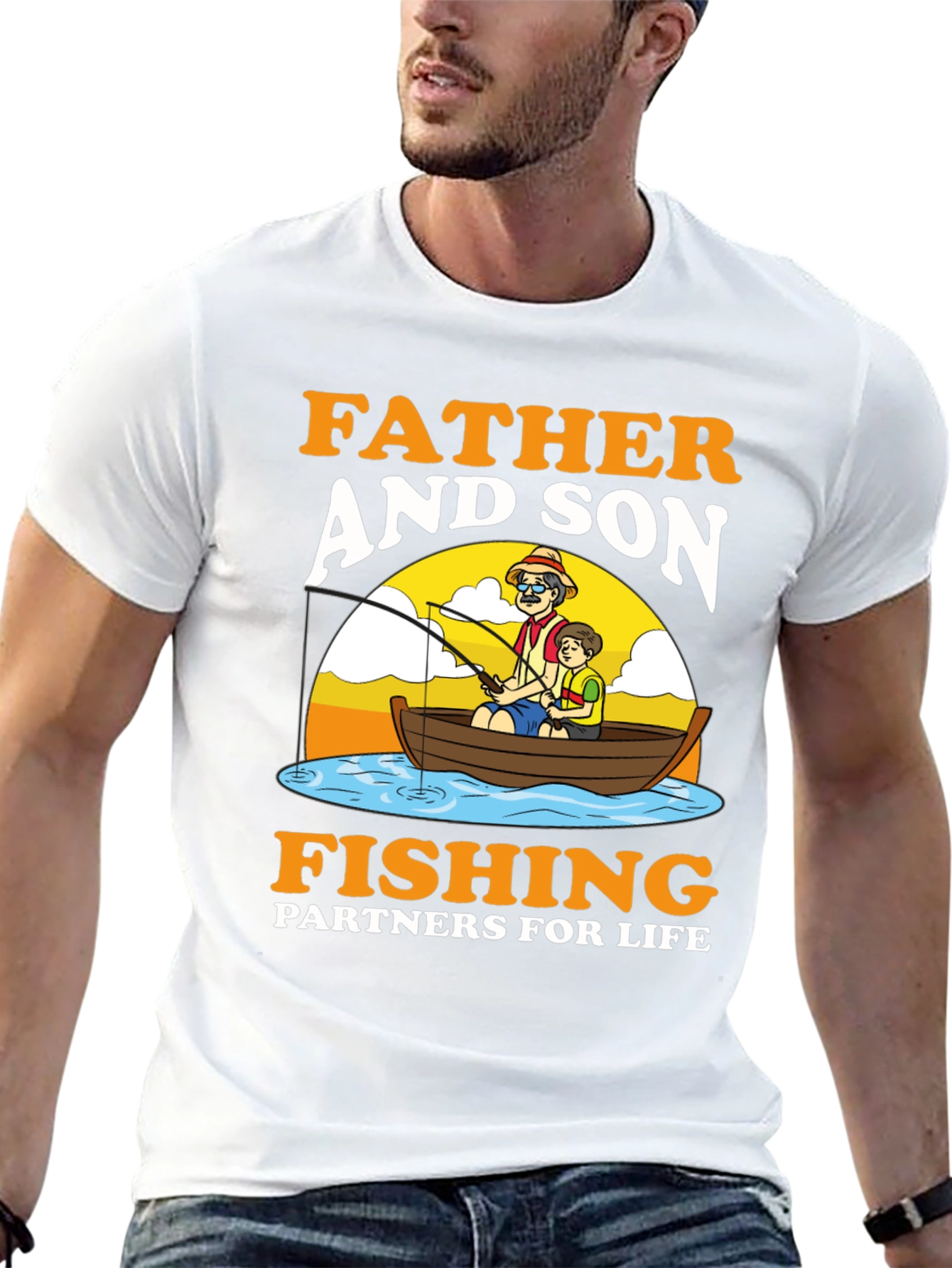 Father and Son Fishing Partners T-Shirt