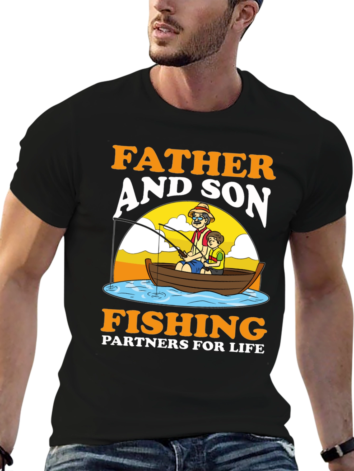 Father and Son Fishing Partners T-Shirt