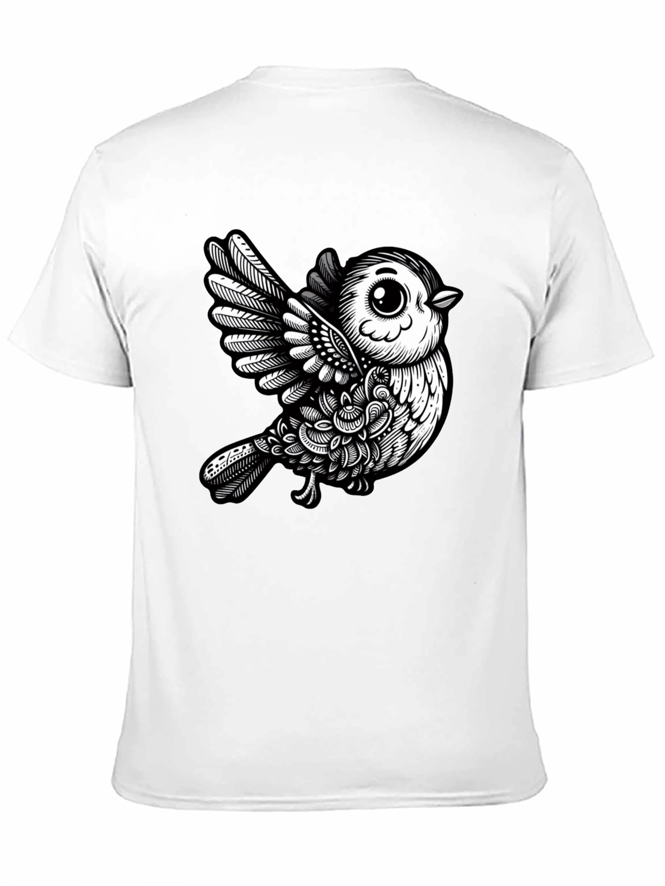 Black Bird Graphic Tee - Unique Design