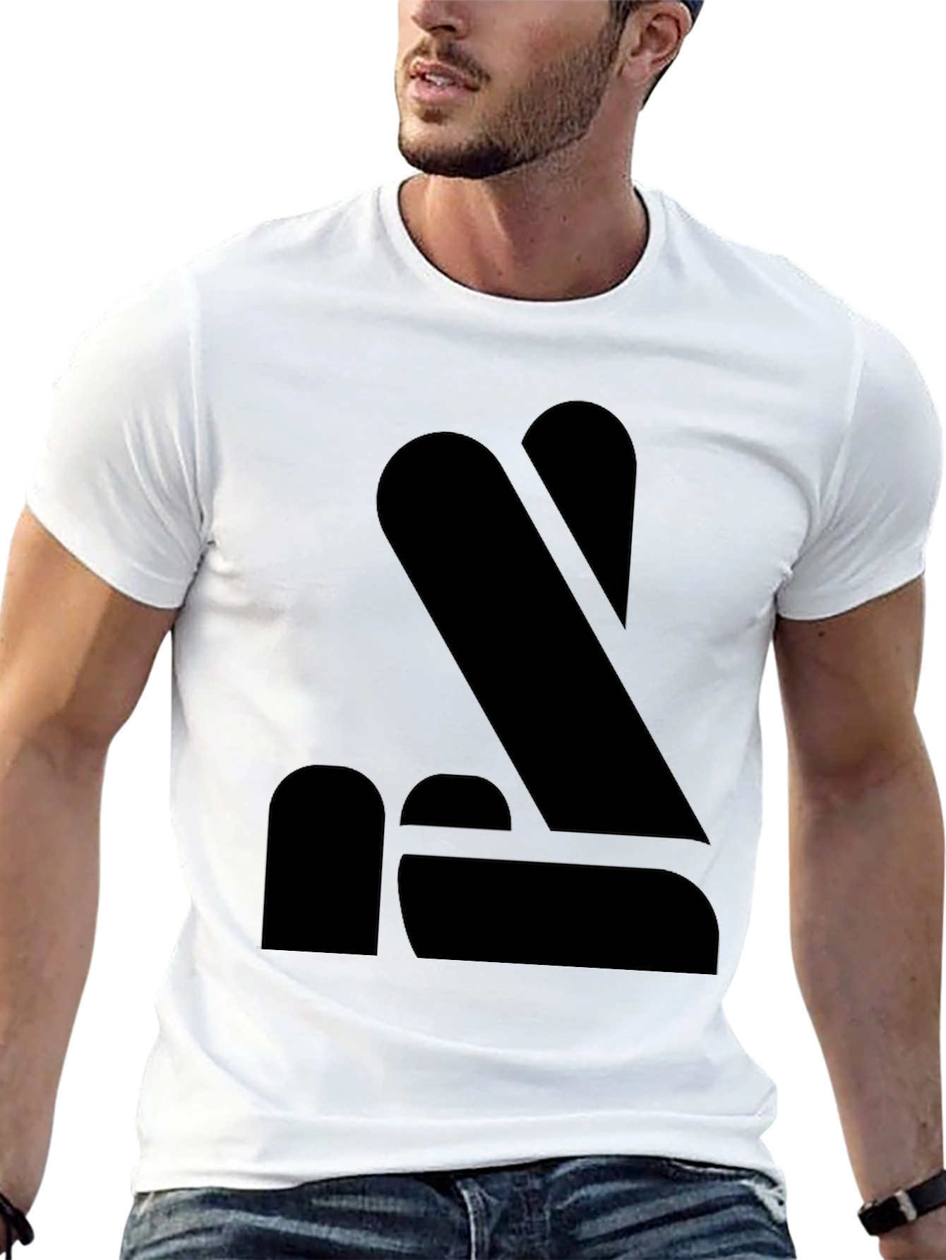 Minimalist Black Graphic Tee - Modern Style