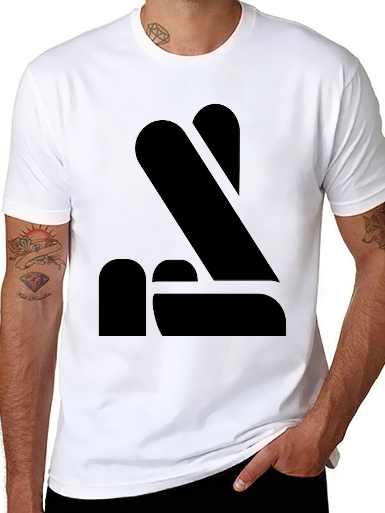 Minimalist Black Graphic Tee - Modern Style
