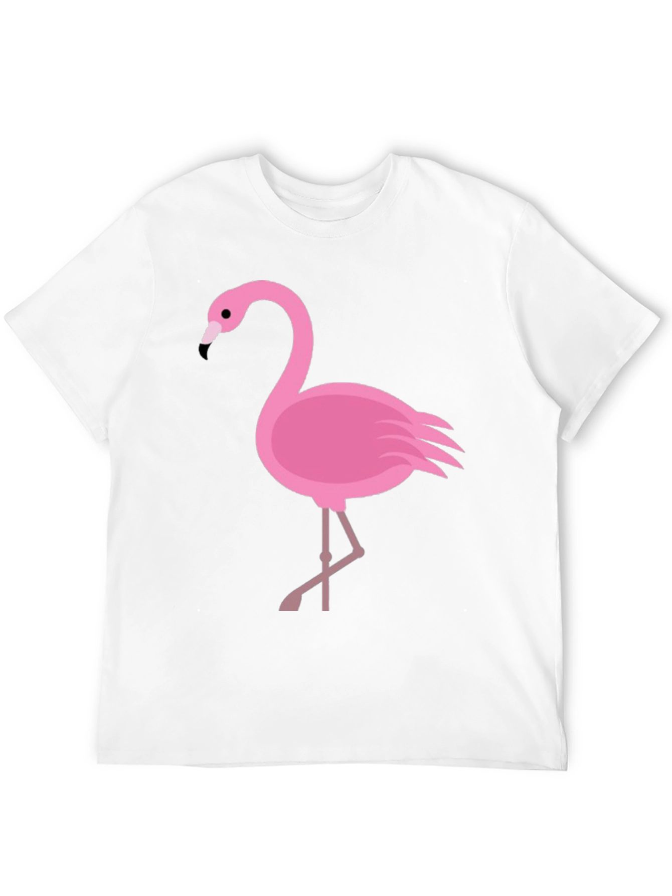 Flamingo Graphic Tee - Casual Black T-Shirt