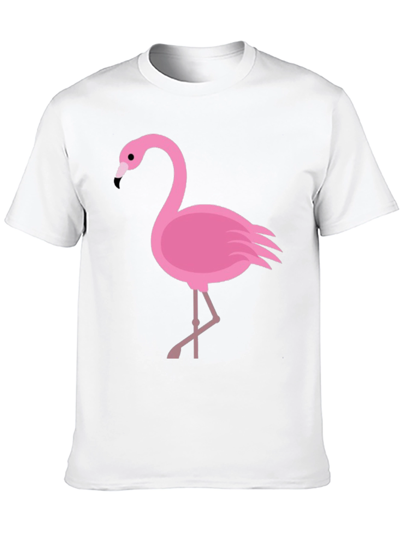 Flamingo Graphic Tee - Casual Black T-Shirt