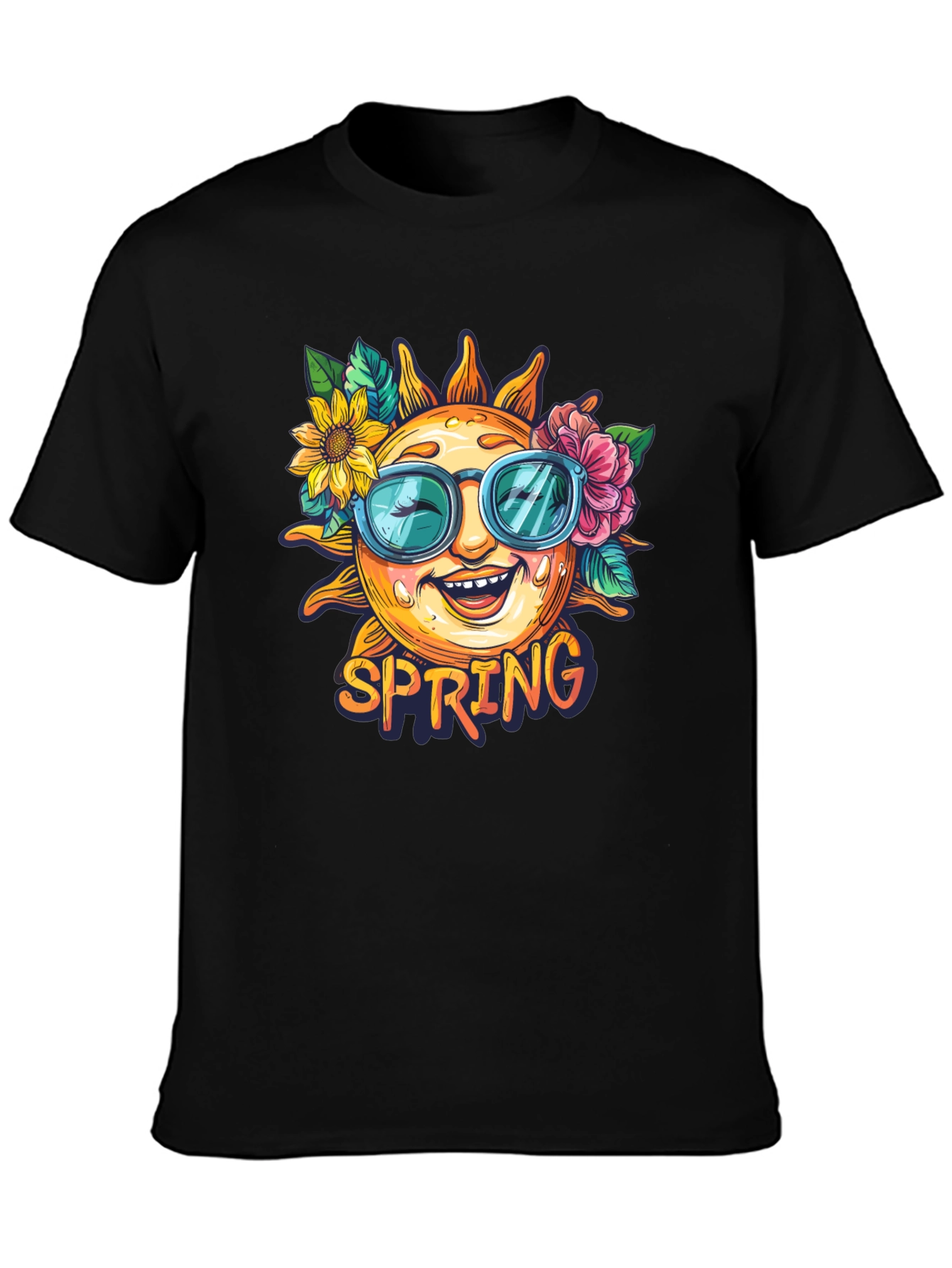 Spring Sun Graphic Tee - Floral Sunglasses