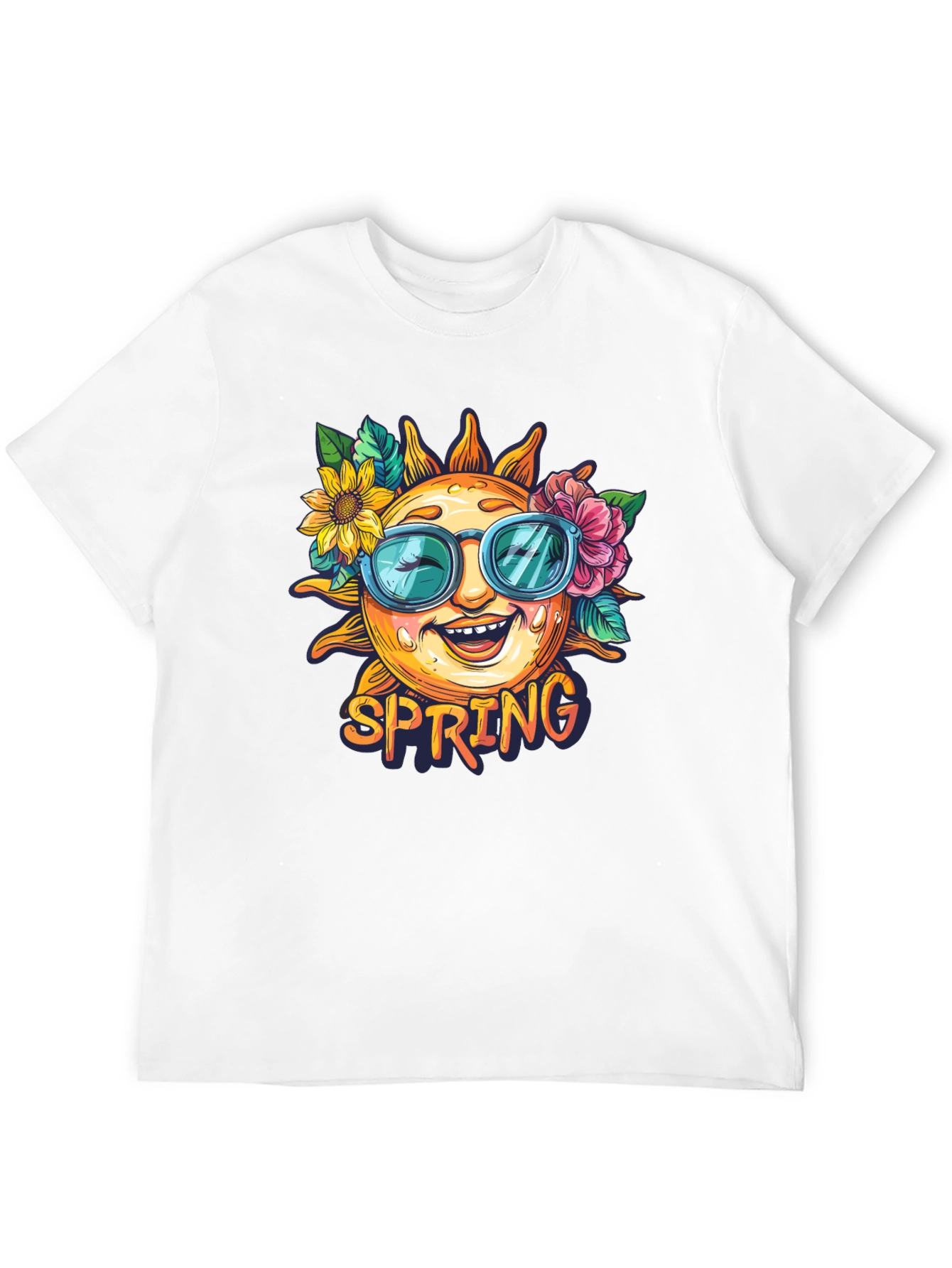 Spring Sun Graphic Tee - Floral Sunglasses