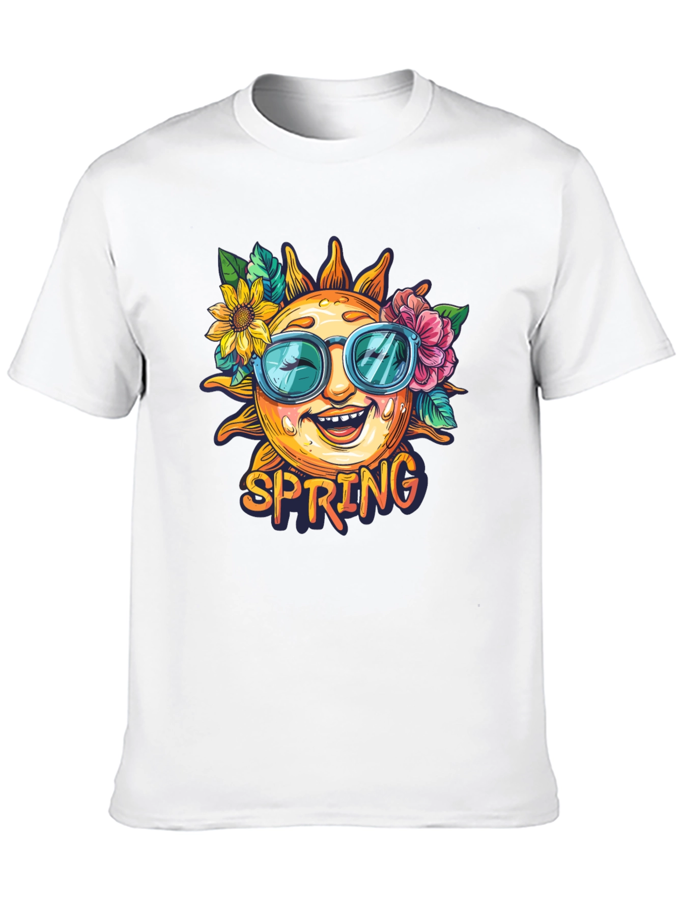 Spring Sun Graphic Tee - Floral Sunglasses