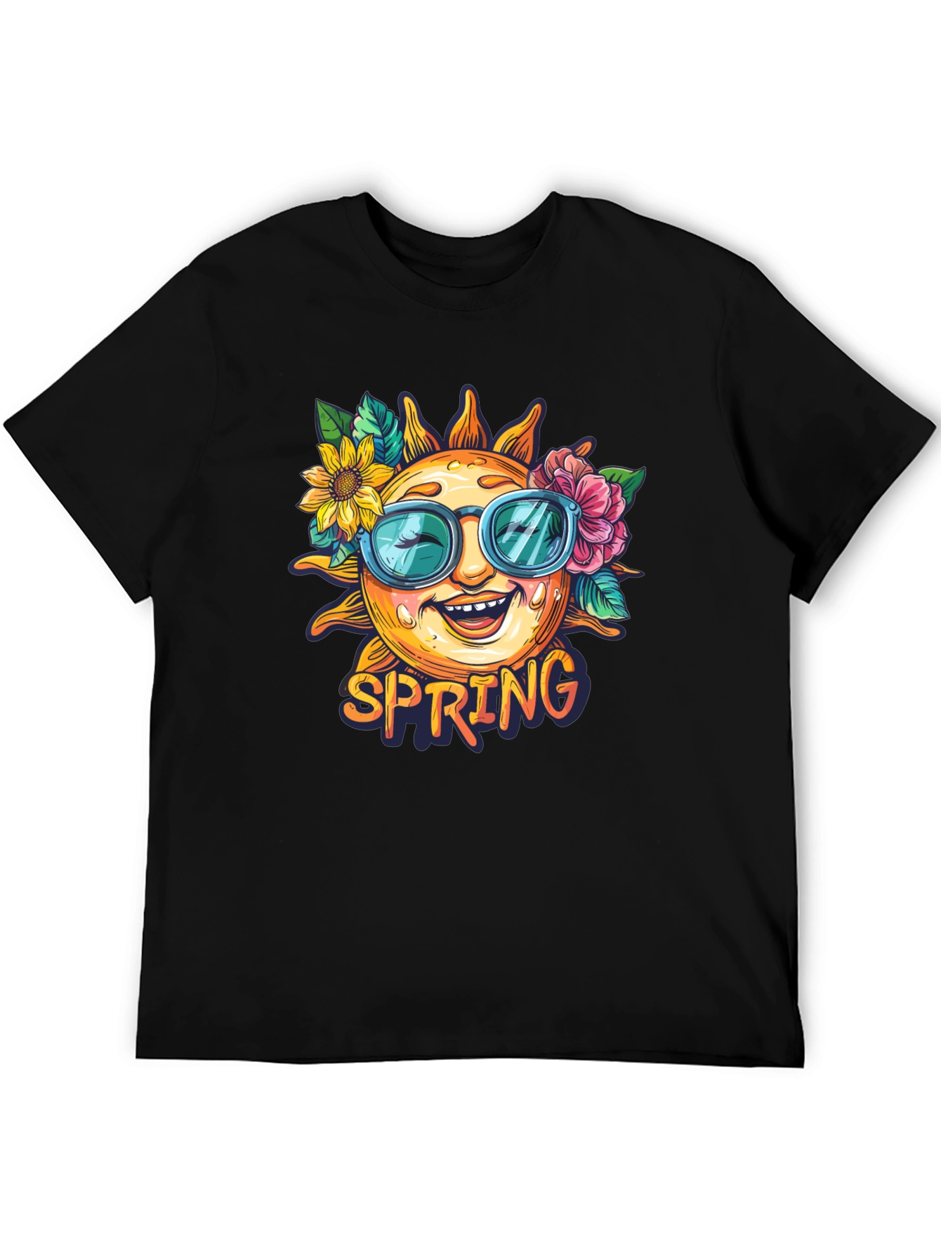 Spring Sun Graphic Tee - Floral Sunglasses