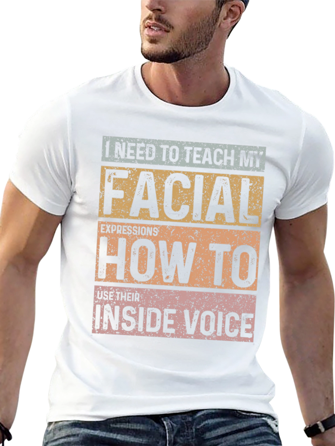 Funny Facial Expressions Inside Voice T-Shirt