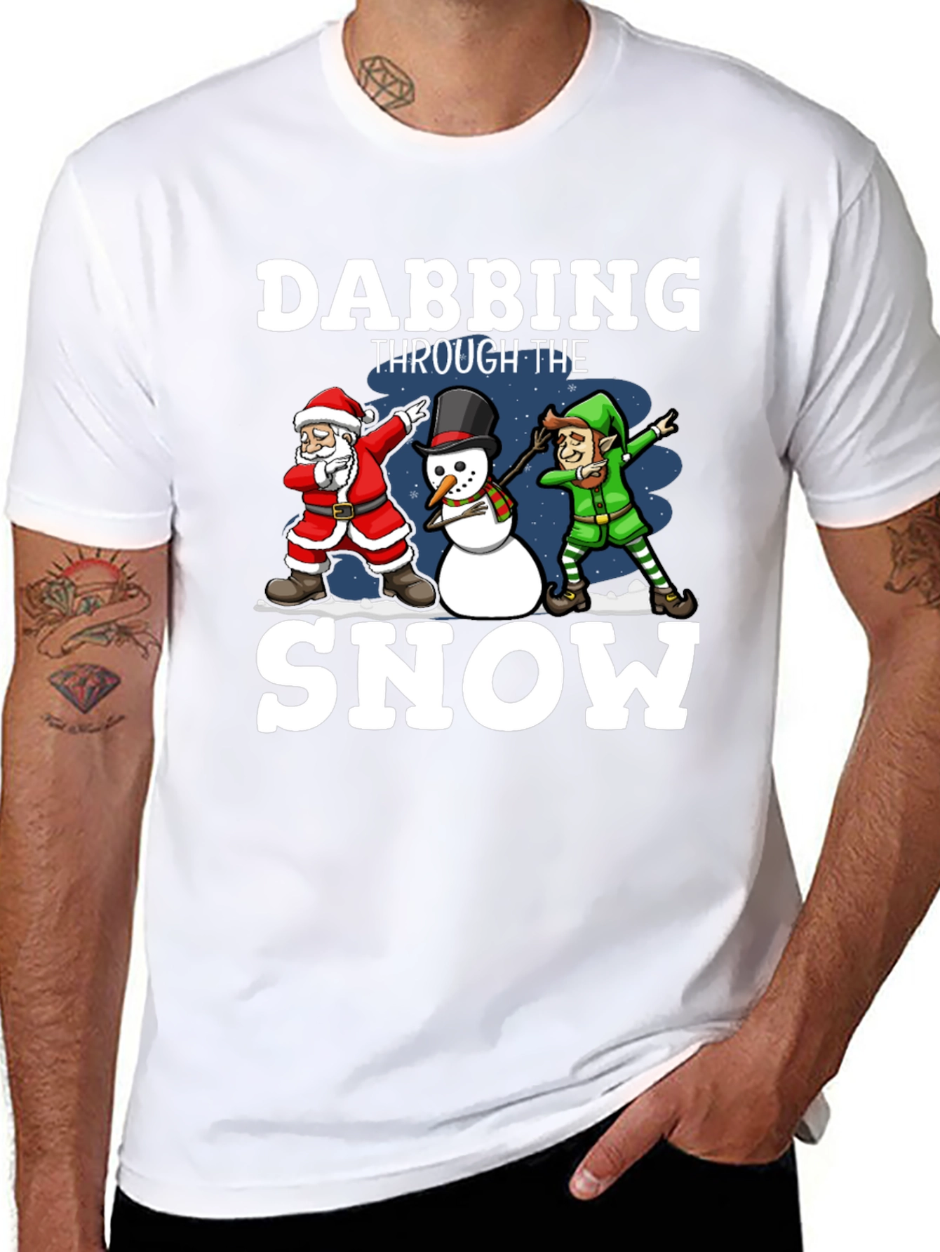 Dabbing Through the Snow Christmas T-Shirt