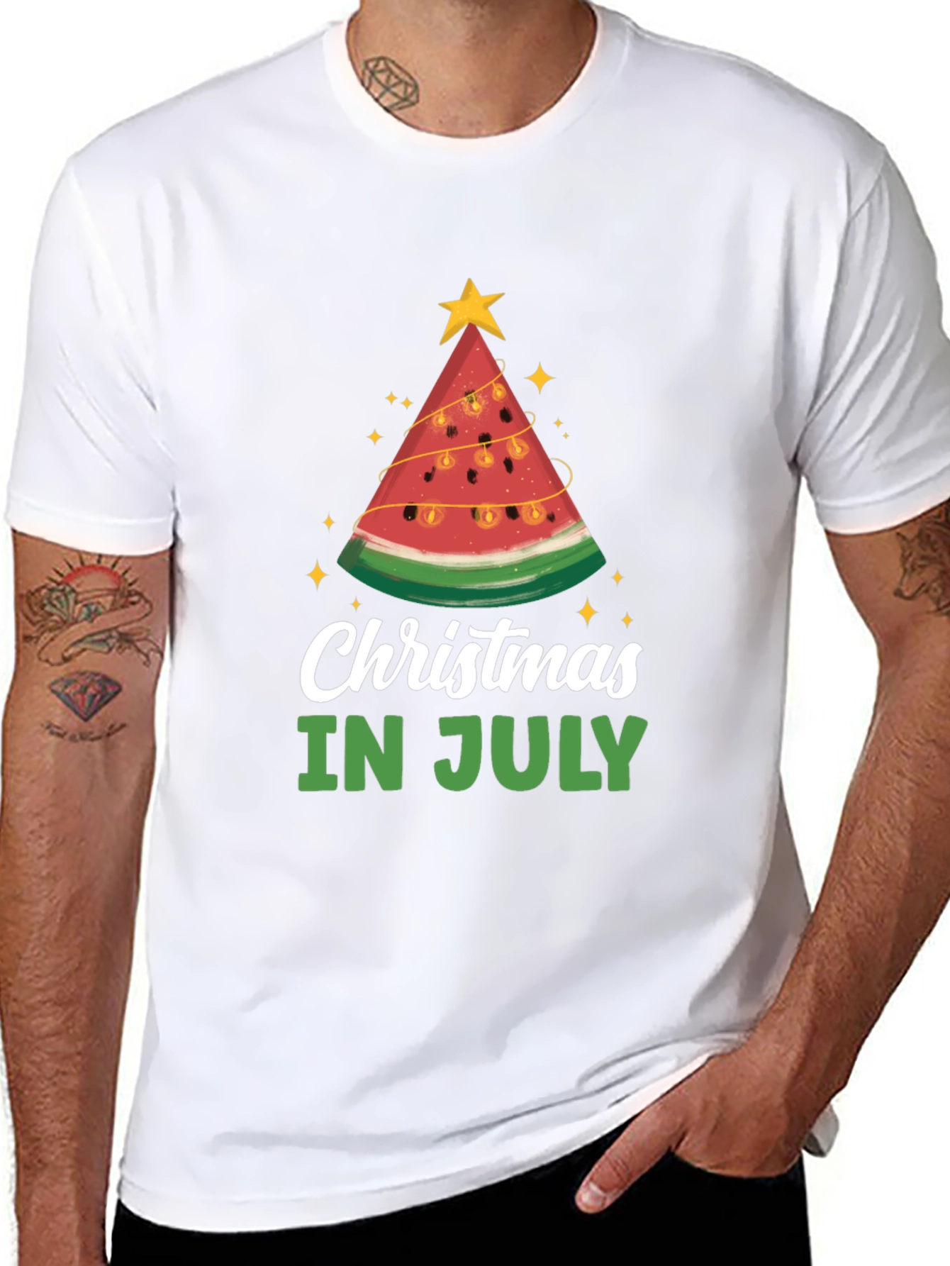 Christmas in July Watermelon T-Shirt