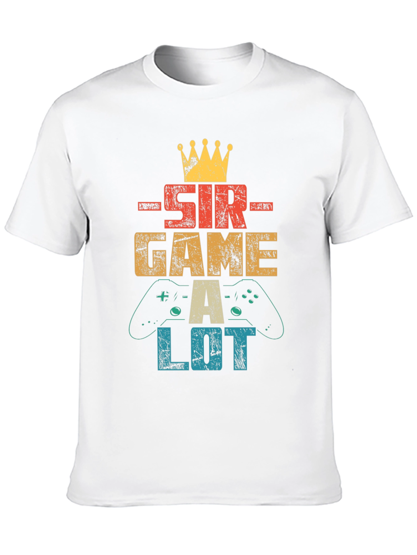 Sir Game A Lot Mens Black Graphic T-Shirt