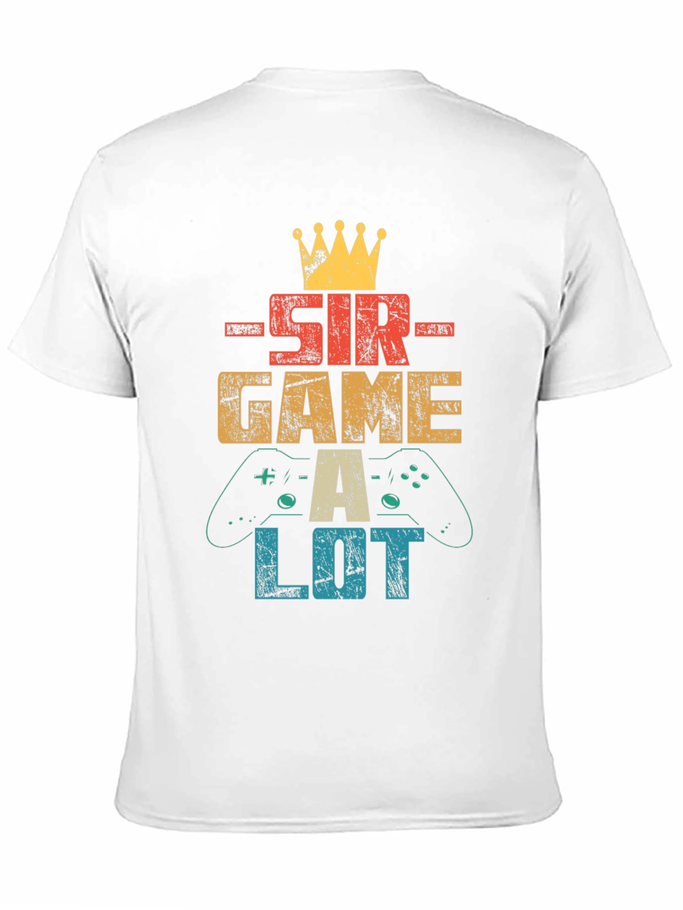 Sir Game A Lot Mens Black Graphic T-Shirt