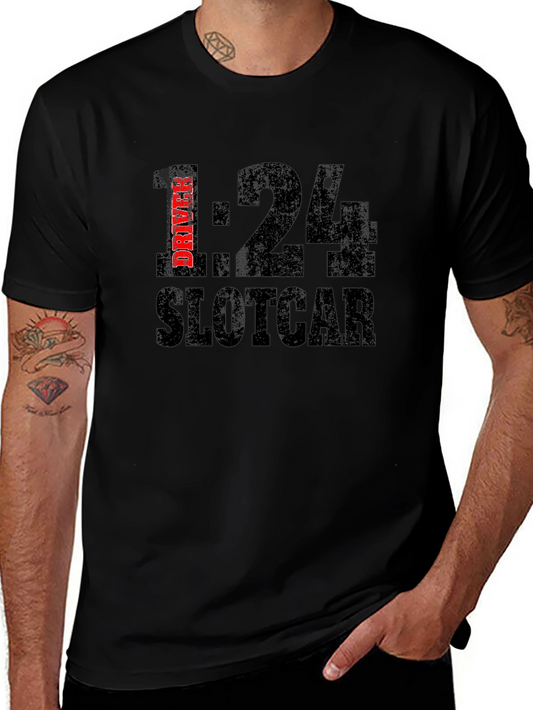 1:24 Slot Car Driver Black T-Shirt