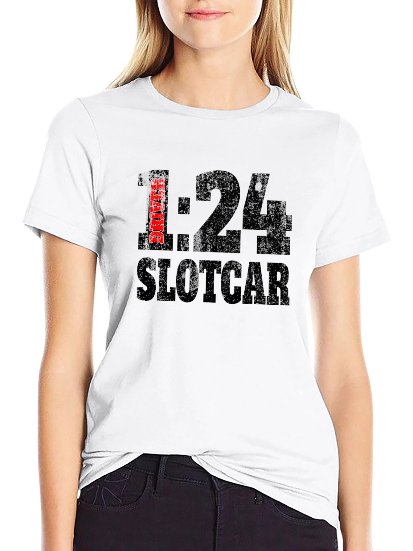 1:24 Slot Car Driver Black T-Shirt