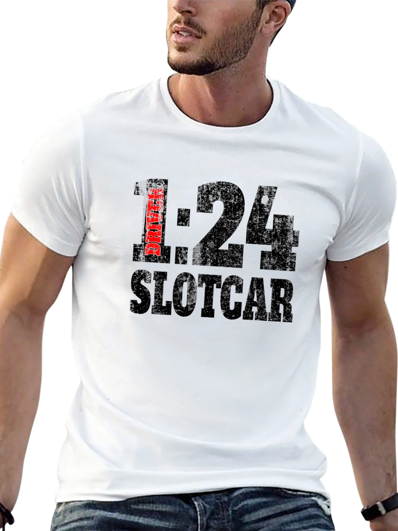 1:24 Slot Car Driver Black T-Shirt
