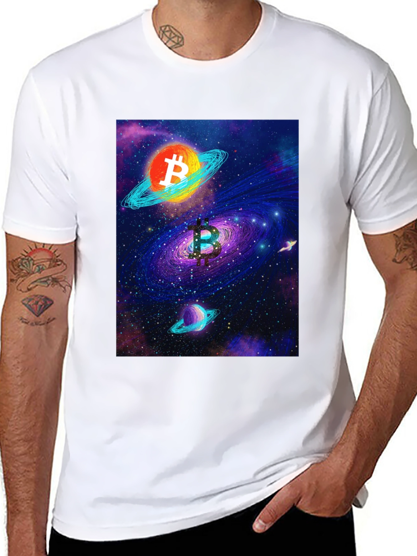 Bitcoin Galaxy T-Shirt - Crypto Style