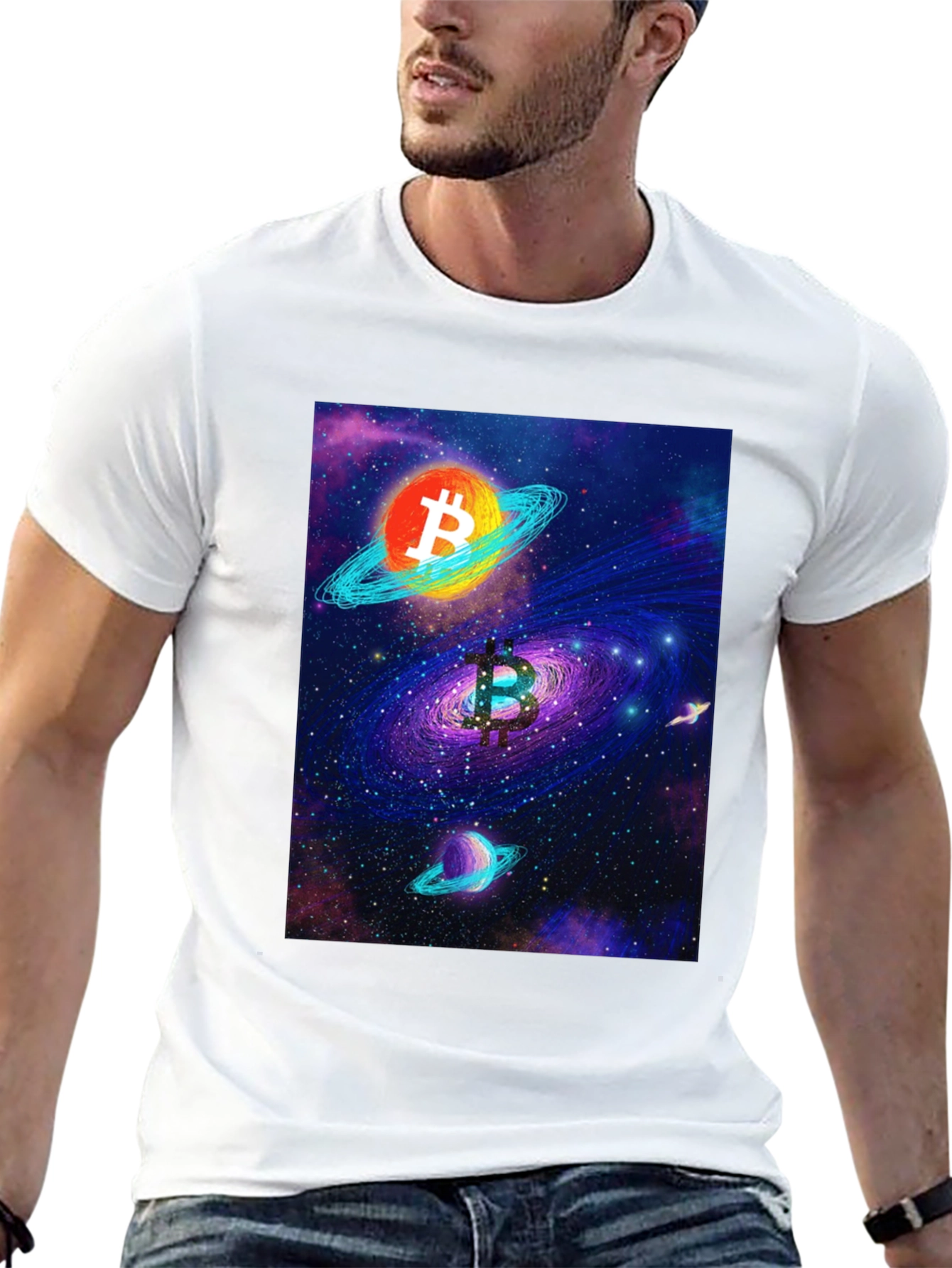 Bitcoin Galaxy T-Shirt - Crypto Style