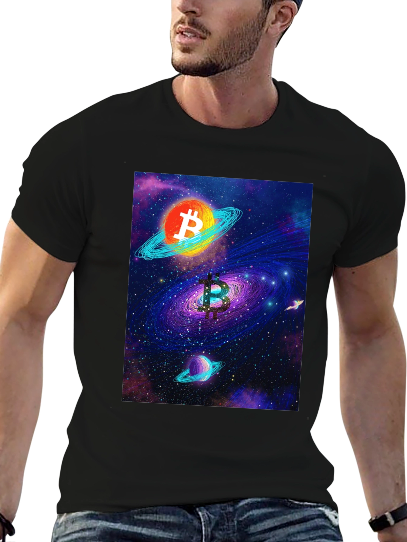 Bitcoin Galaxy T-Shirt - Crypto Style