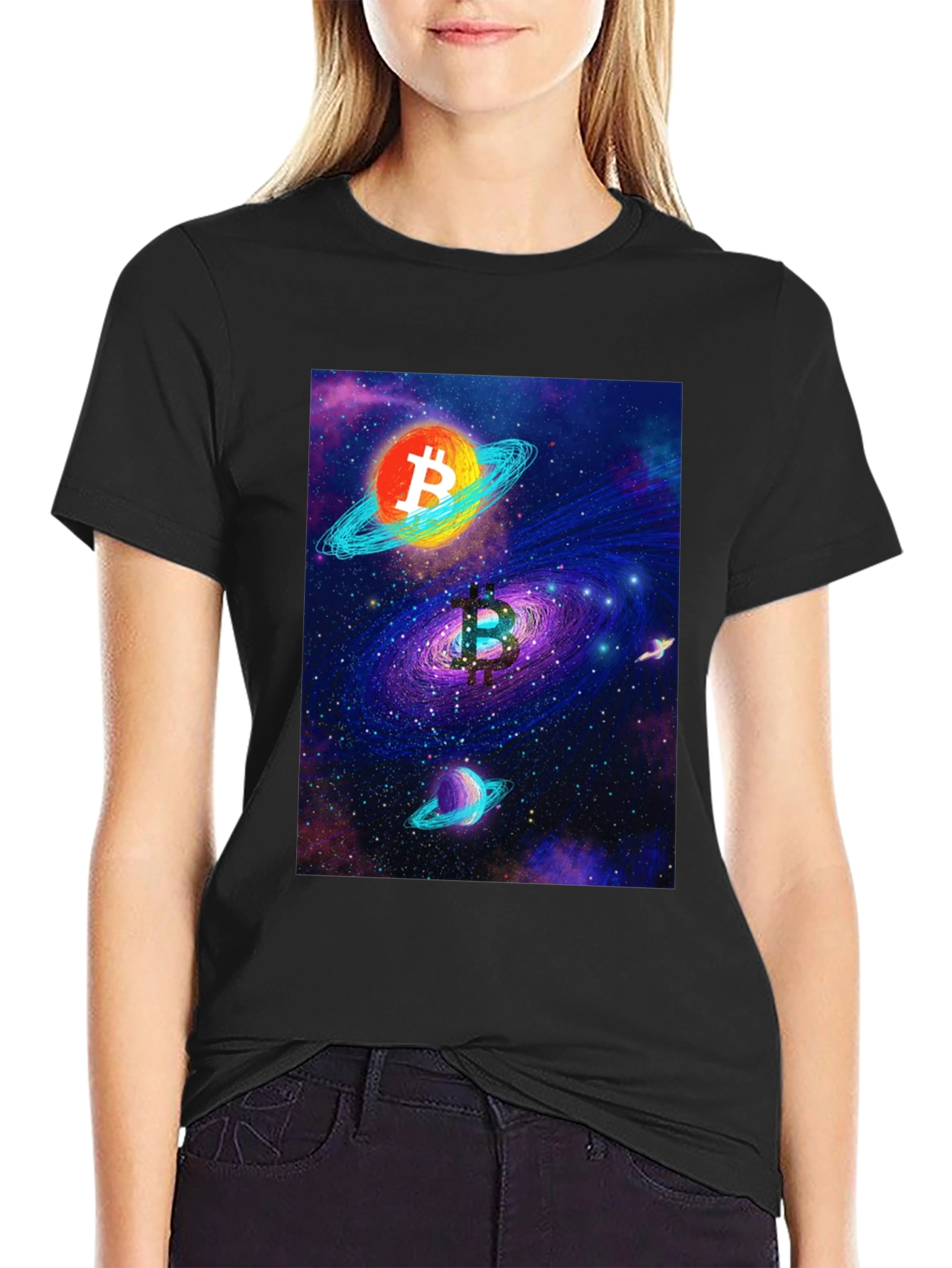 Bitcoin Galaxy T-Shirt - Crypto Style