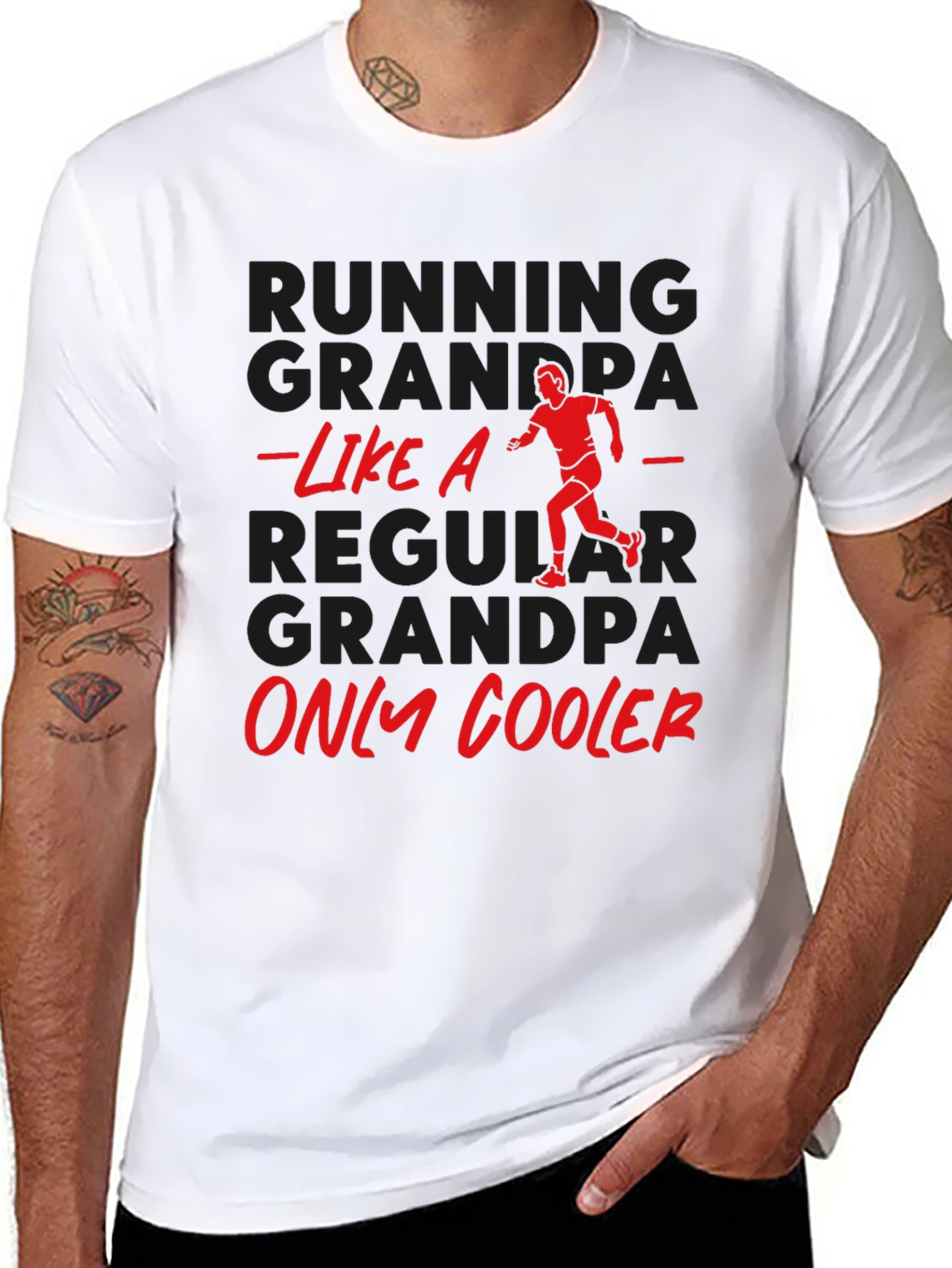 Running Grandpa T-Shirt - Funny Grandpa Gift