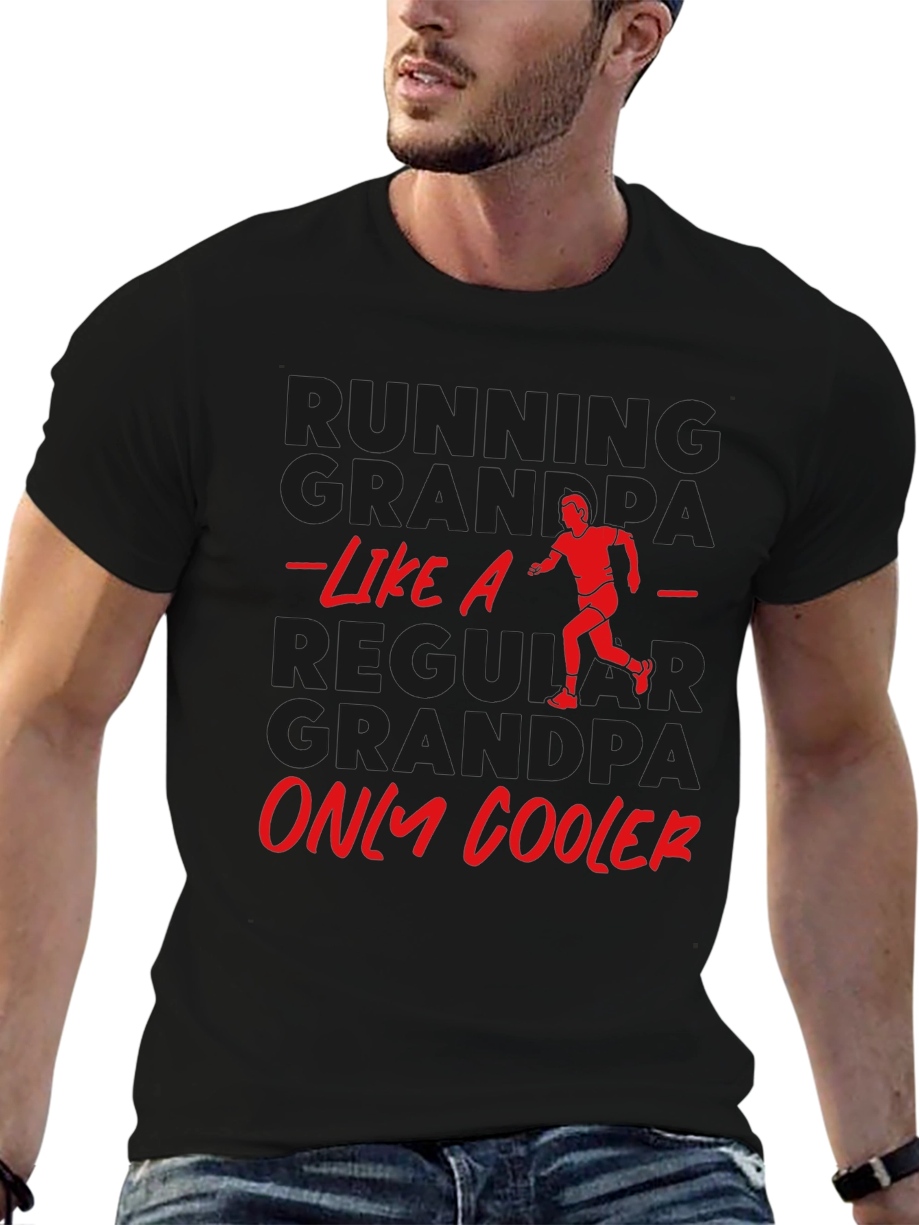 Running Grandpa T-Shirt - Funny Grandpa Gift