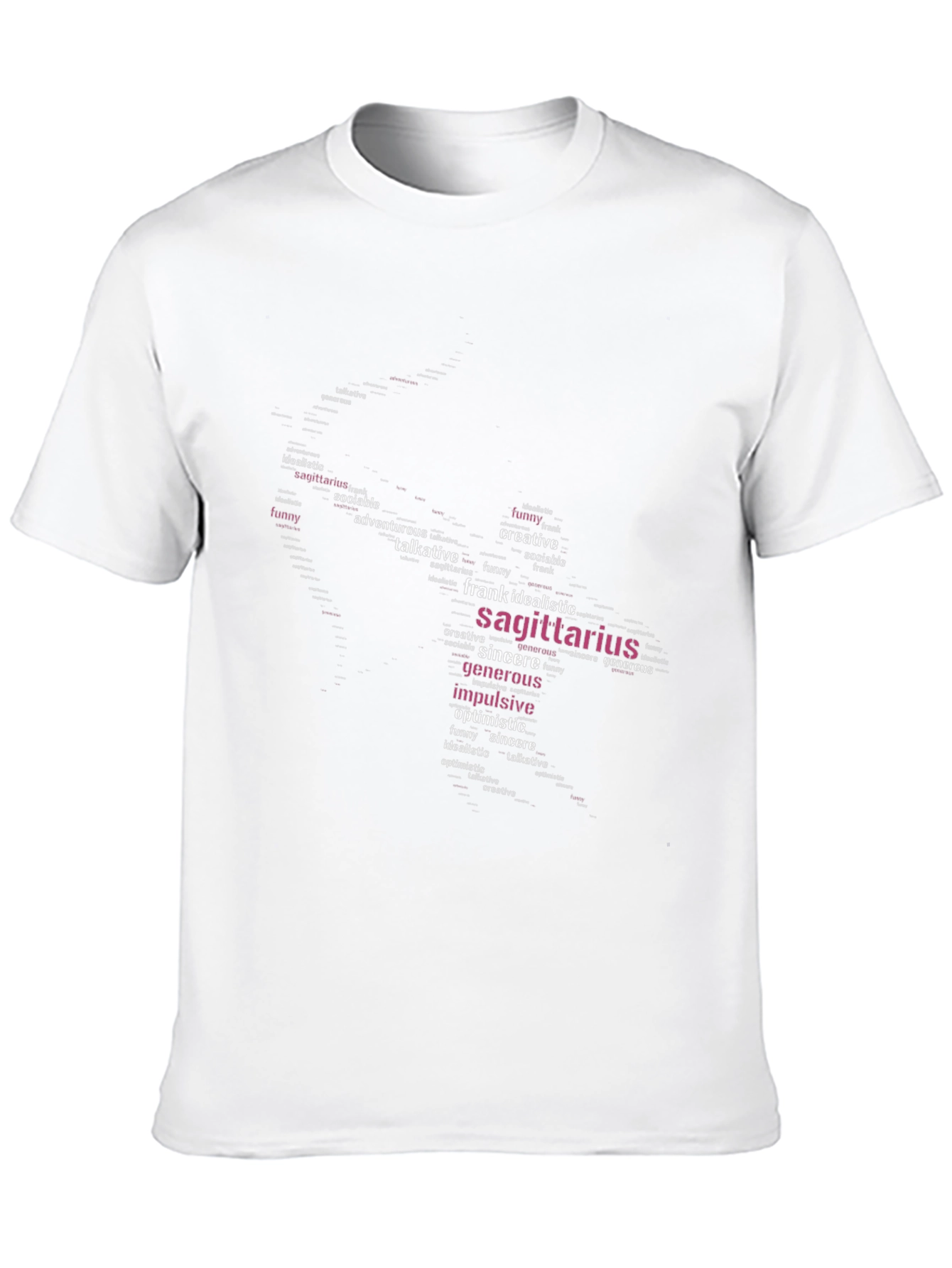 Sagittarius Word Art Graphic T-Shirt