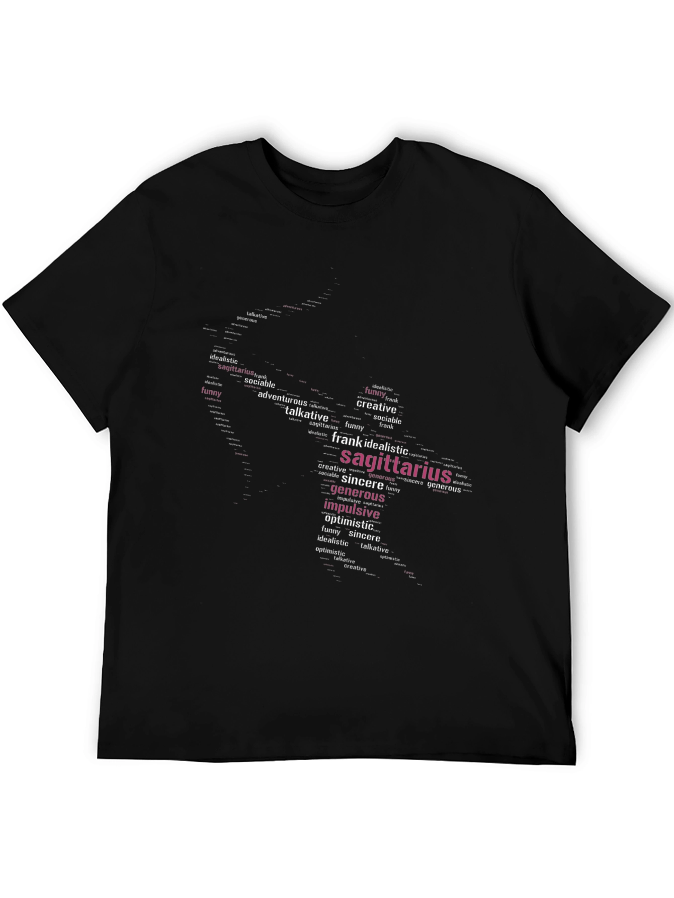 Sagittarius Word Art Graphic T-Shirt